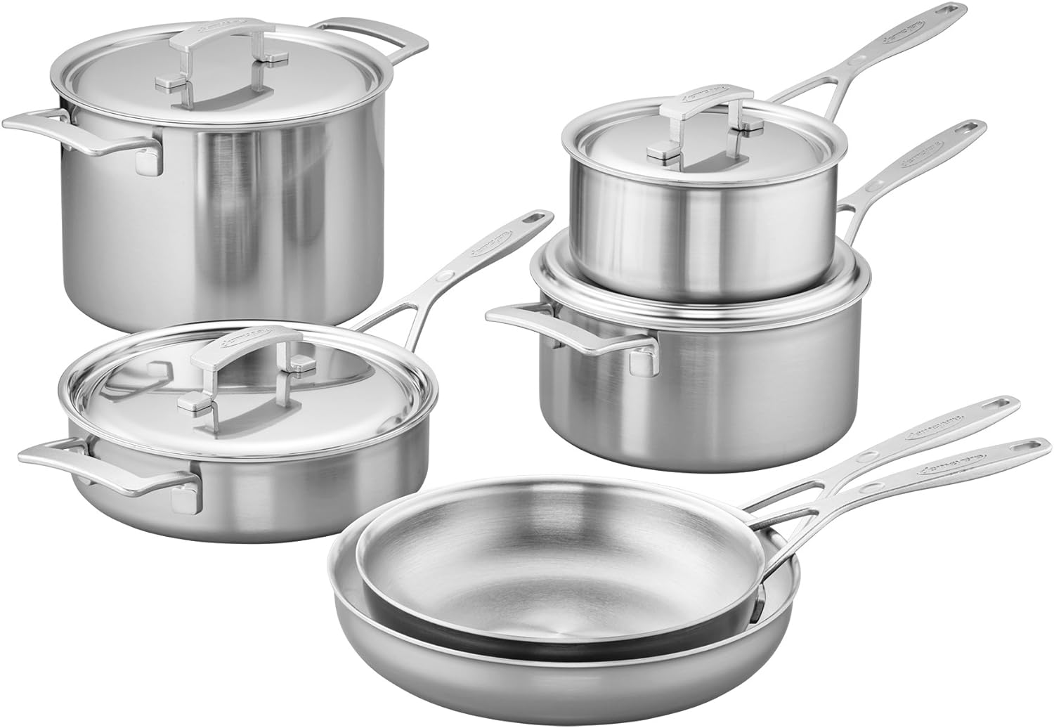 Demeyere Industry 5-Ply 10-pc Stainless Steel Cookware Set 