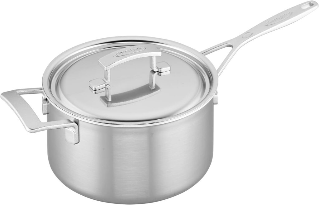 Demeyere Industry 5-Ply 4-qt Stainless Steel Saucepan 